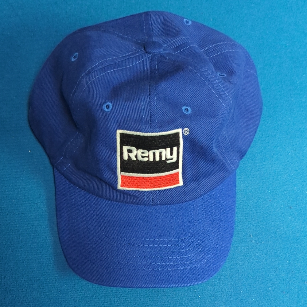 Remy Leather Blue Cap